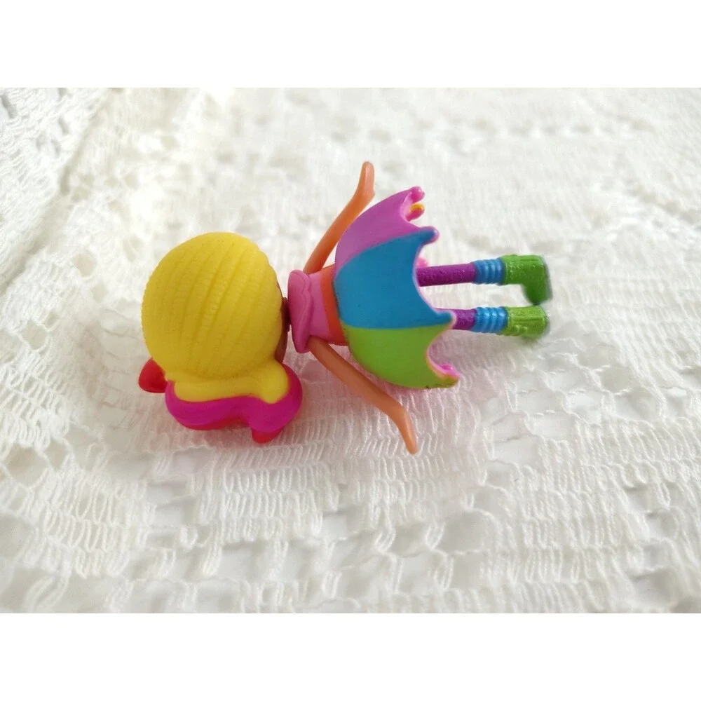 Lalaloopsy Mini 3 Inch Doll Rainbow Dress Red Heart Glasses Umbrella Skirt